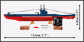 COBI ORP Dzik Polish Submarine Set 4864