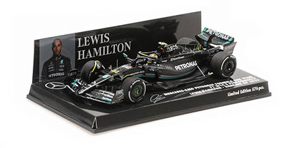 Minichamps 1:43 Mercedes-AMG F1 W14 - Lewis Hamilton Bahrain GP 2023 #417230144