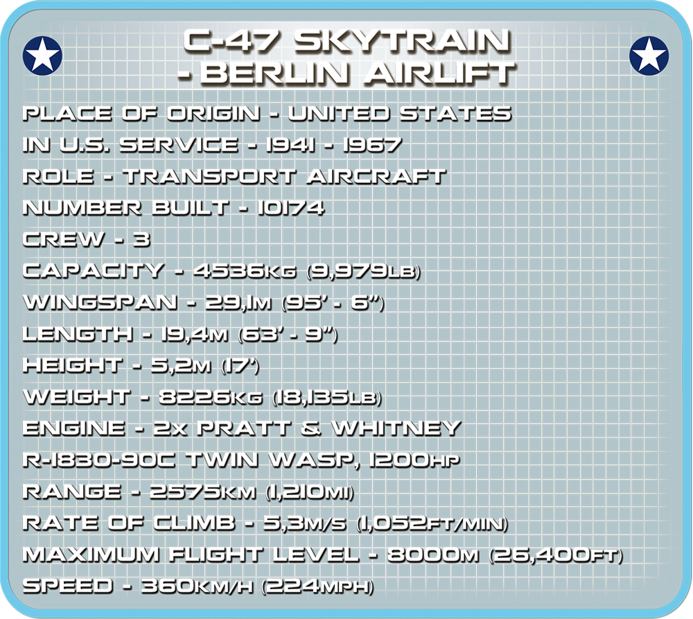 COBI C-47 Skytrain Berlin Airlift #5702