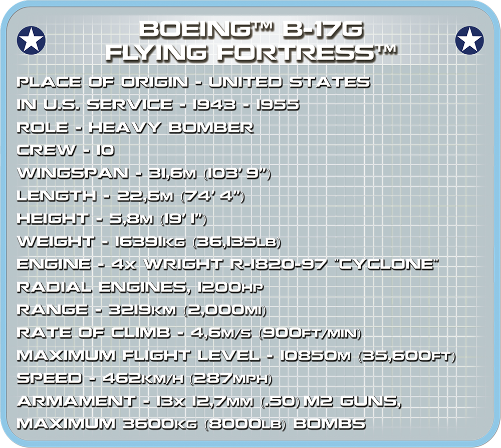 COBI Boeing™ B-17G Flying Fortress™ #5703