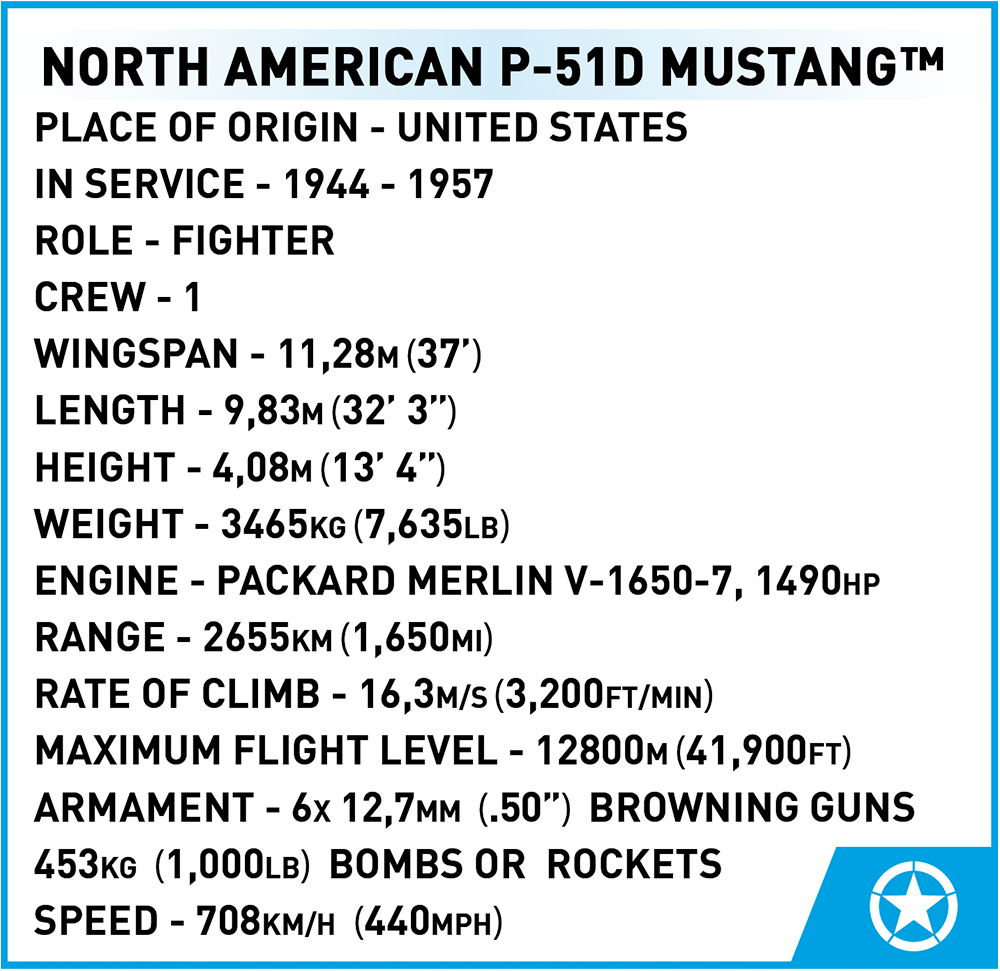 COBI P-51D Mustang #5719