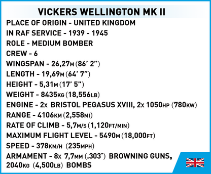 COBI Vickers Wellington Mk.II #5723