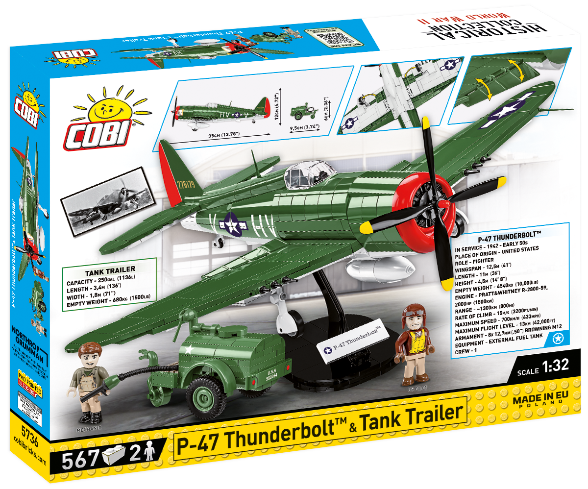 COBI P-47 Thunderbolt & Tank Trailer - Executive Edition #5736