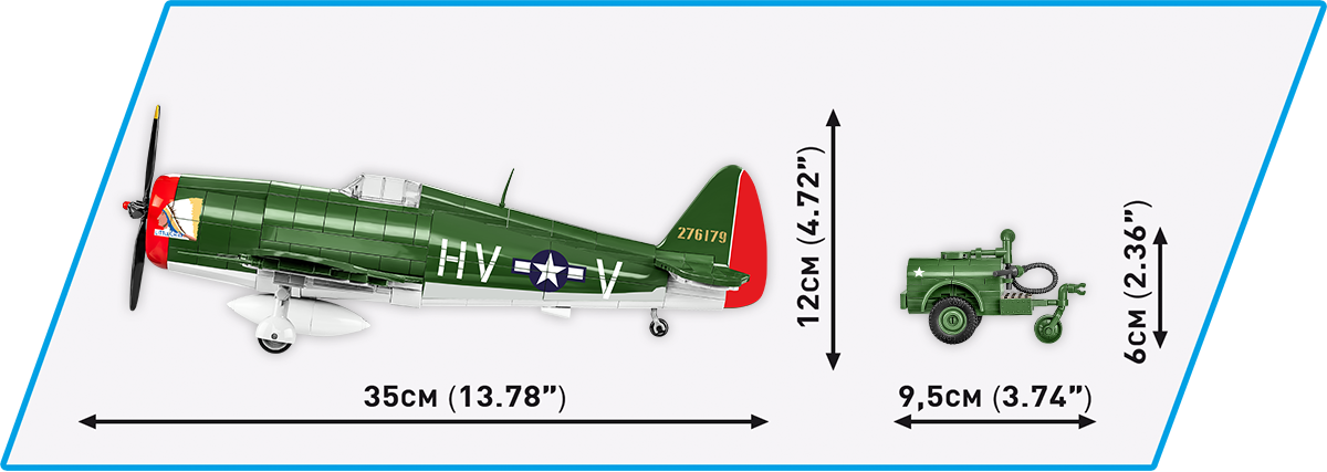 COBI P-47 Thunderbolt & Tank Trailer - Executive Edition #5736