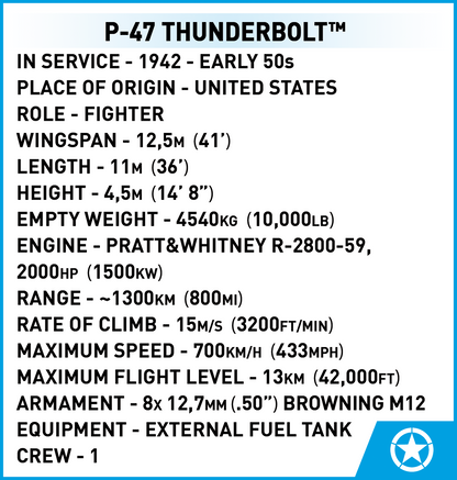 COBI P-47 Thunderbolt & Tank Trailer - Executive Edition #5736