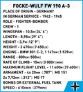 COBI Focke-Wulf FW 190-A3 #5741