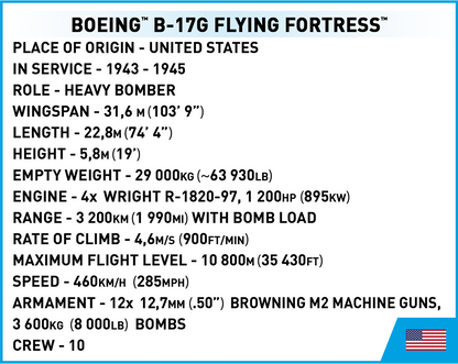 COBI Boeing B-17G Flying Fortress #5750