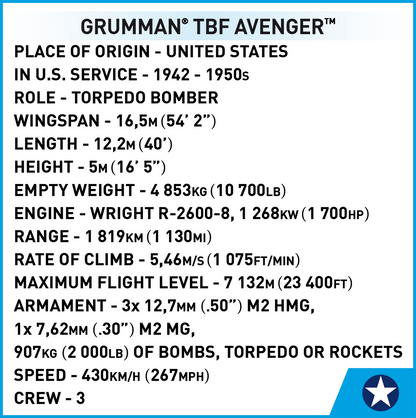 COBI Grumman TBF Avenger #5752