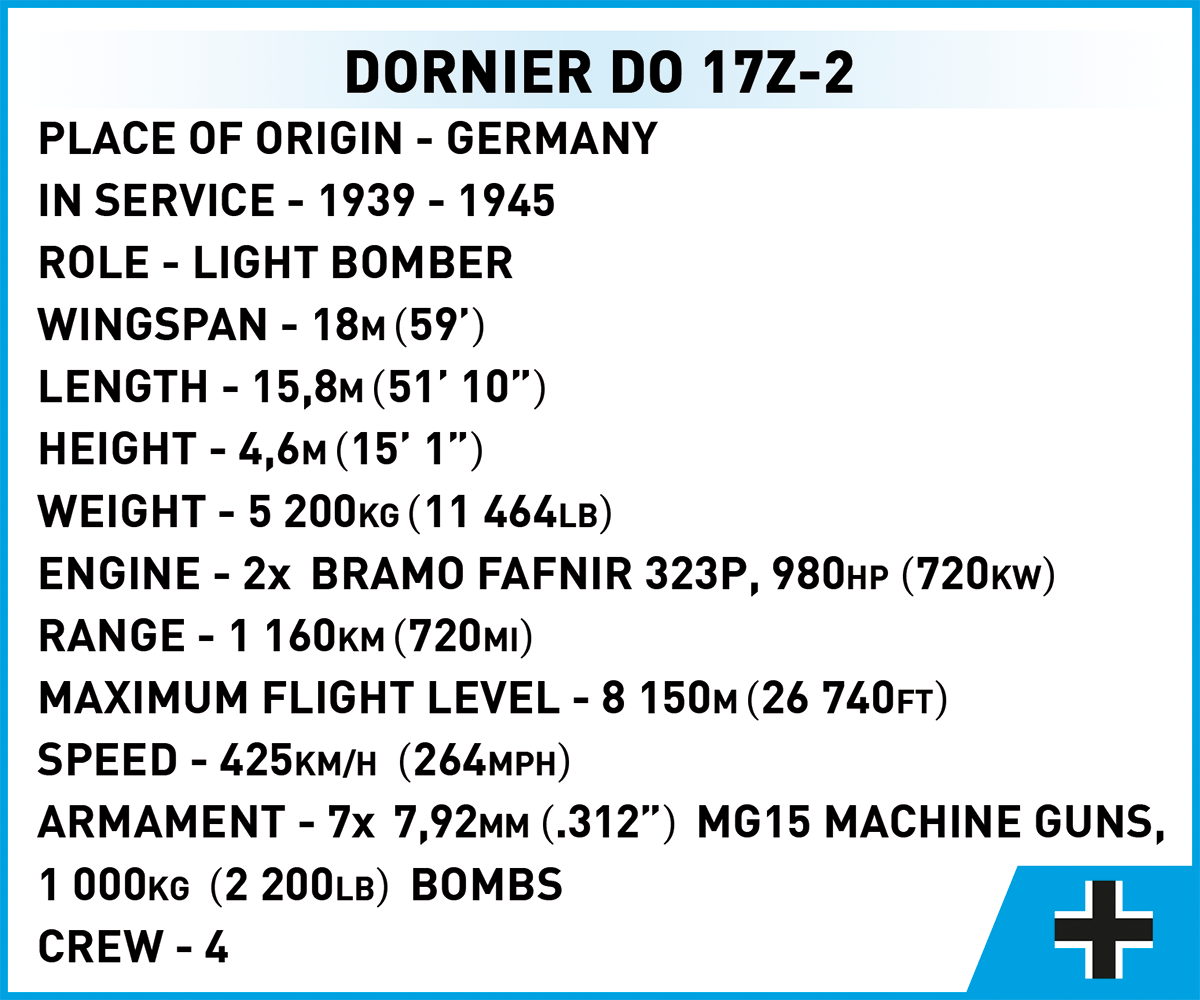 COBI Dornier Do 17Z-2 #5754