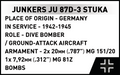 COBI Junkers Ju 87D-3 Stuka Set 5768
