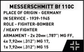 COBI Messerschmitt Bf 110C Set 5777
