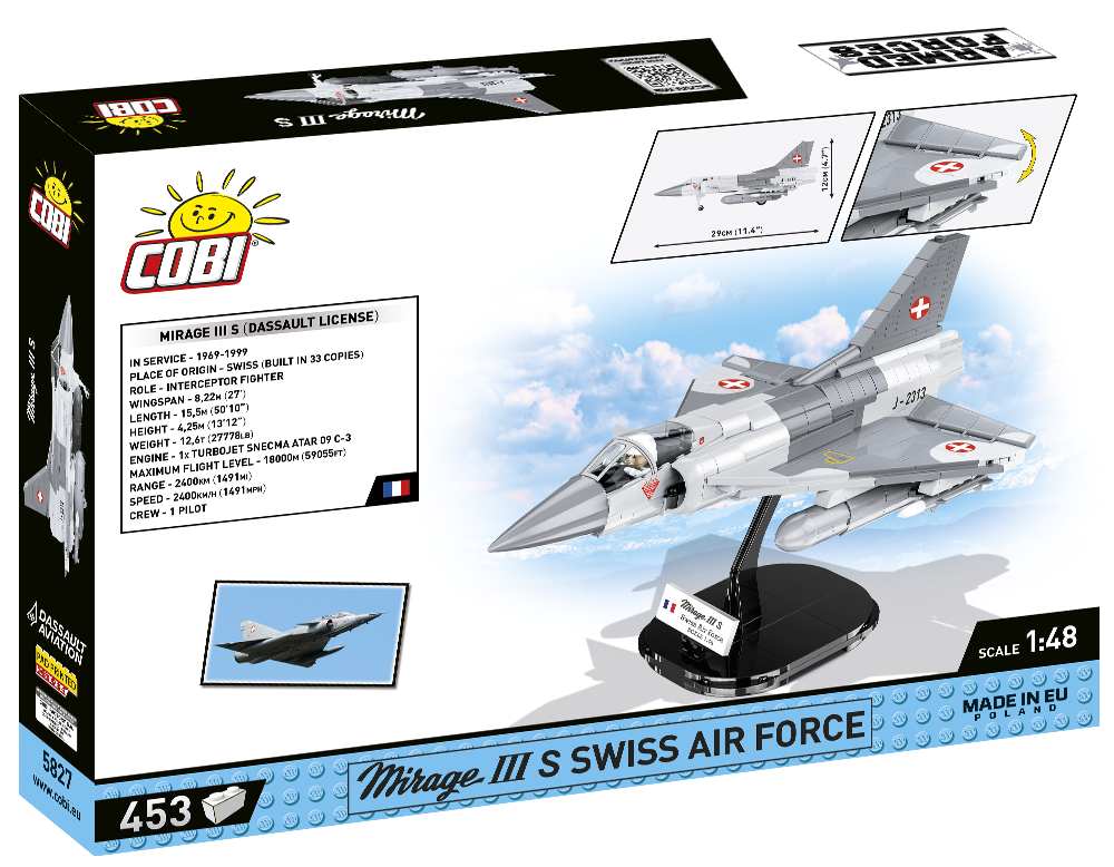 COBI Mirage IIIS Swiss Air Force #5827