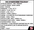 COBI MiG-29 NATO Code "FULCRUM" #5834