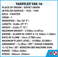 COBI Yakovlev Yak-1b #5863