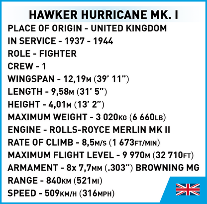 COBI Hawker Hurricane Mk.1 #5866