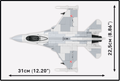 COBI F-16C Fighting Falcon model detail