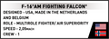 COBI F-16AM Fighting Falcon Set 5913