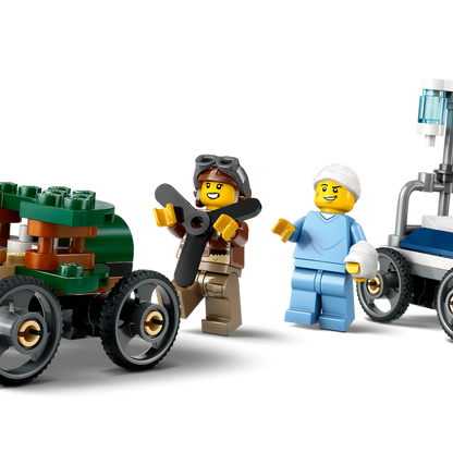 LEGO City Airplane vs. Hospital Bed Race Car Pack Set 60459