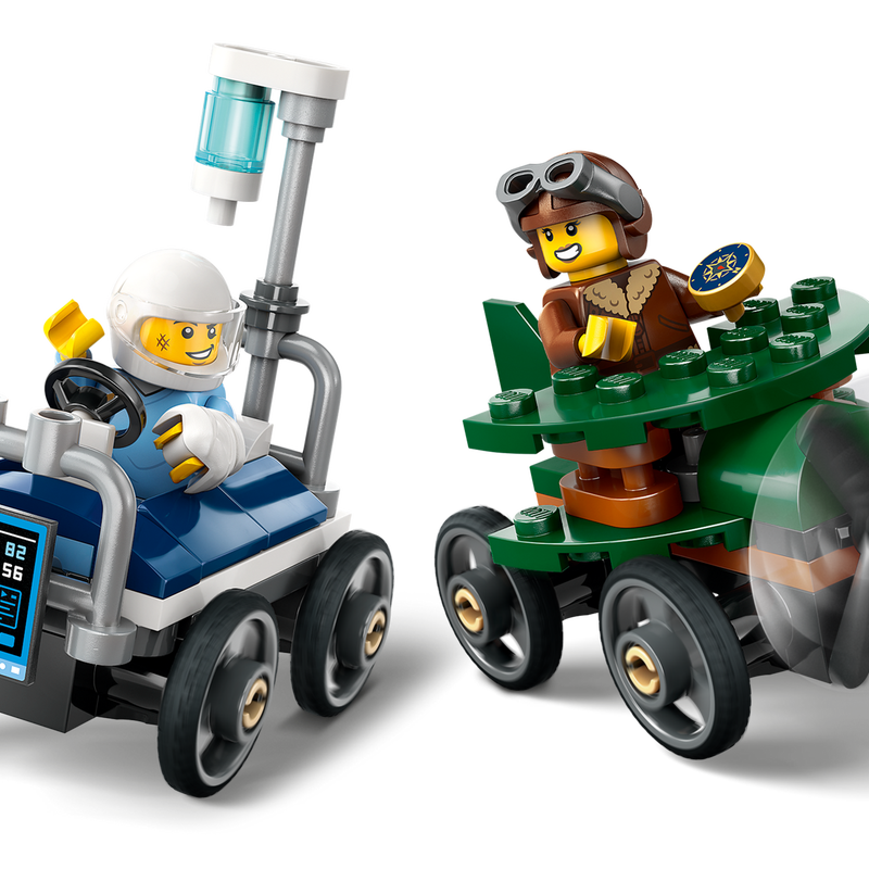 LEGO City Airplane vs. Hospital Bed Race Car Pack Set 60459