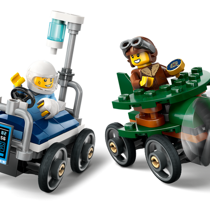 LEGO City Airplane vs. Hospital Bed Race Car Pack Set 60459