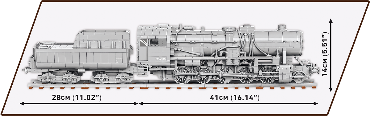 COBI Kriegslokomotive Baureihe 52 #6281