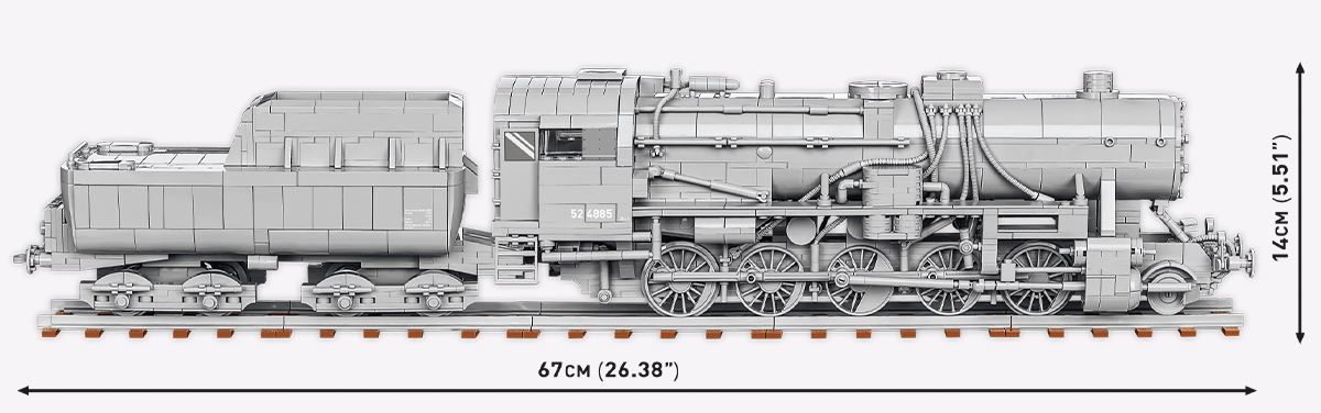 COBI Kriegslokomotive Baureihe 52 #6281