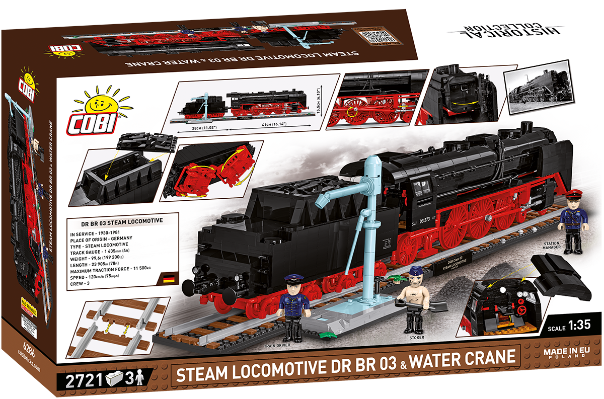 COBI DR BR 03 Steam Locomotive & Water Crane - Executive Edition Set 6286