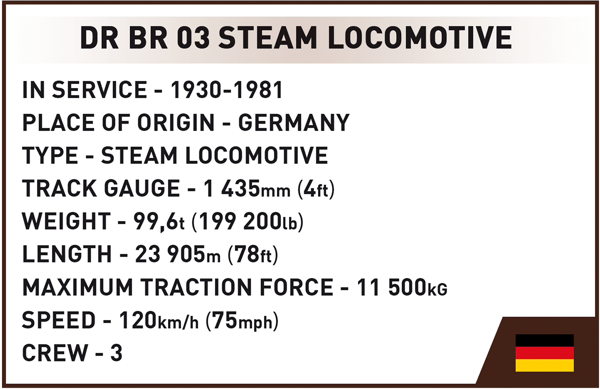 COBI DR BR 03 Steam Locomotive & Water Crane - Executive Edition Set 6286