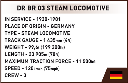 COBI DR BR 03 Steam Locomotive & Water Crane - Executive Edition Set 6286