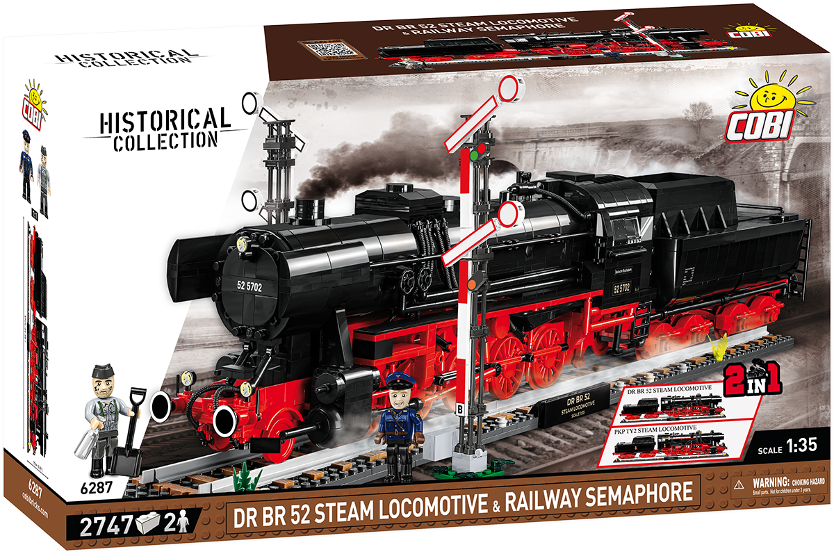 COBI DR BR 52 Steam Locomotive & Railway Semaphore #6287