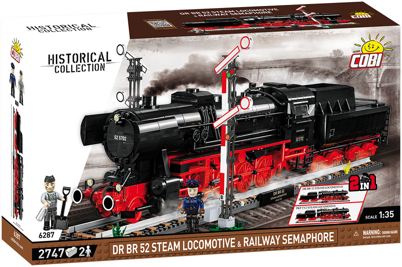 COBI DR BR 52 Steam Locomotive & Railway Semaphore #6287