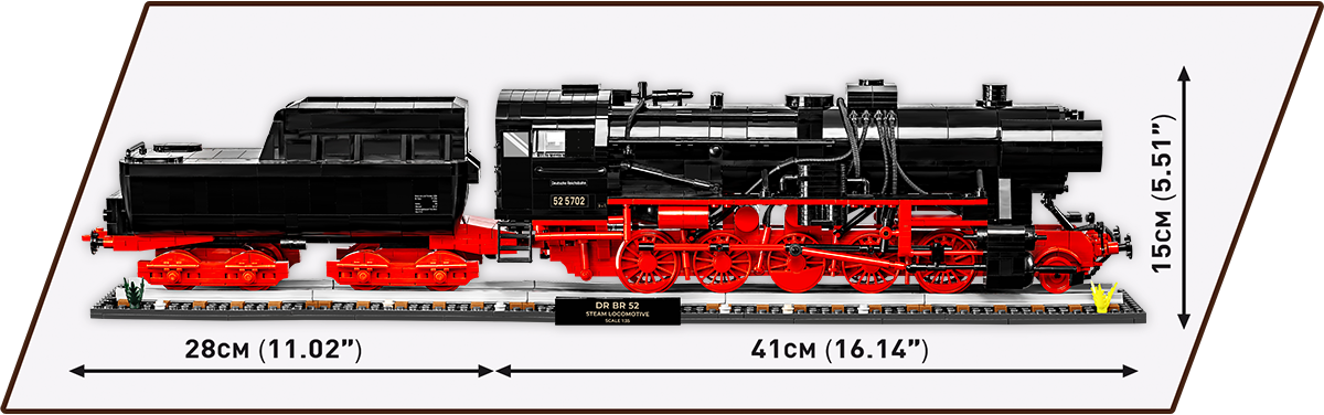 COBI DR BR 52 Steam Locomotive & Railway Semaphore #6287