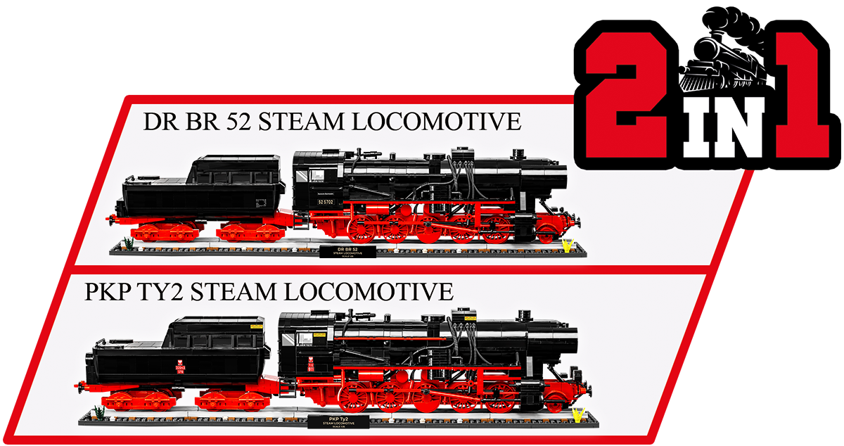 COBI DR BR 52 Steam Locomotive & Railway Semaphore #6287