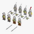 BlueBrixx Minifigure Pack Bear Rock Castle: Knights Set 108035, box