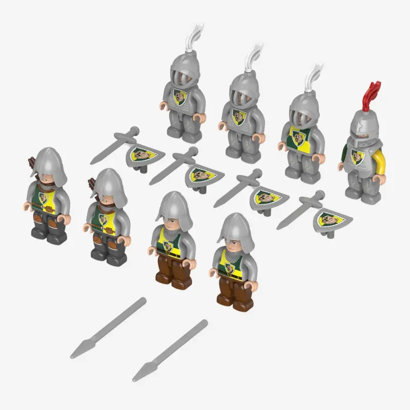 BlueBrixx Minifigure Pack Bear Rock Castle: Knights Set 108035, box