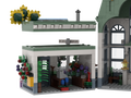 myBrickZ Large Trainstation with flower shop #0001