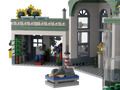 myBrickZ Large Trainstation with flower shop #0001