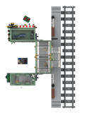 myBrickZ Large Trainstation with flower shop #0001