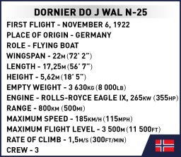 COBI Dornier Do J Wal "Amundsen" N-25 Set 1384