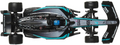 Hot Wheels Mercedes-AMG PETRONAS F1 Team George Russell #63 JKD80