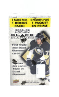 2008/09 Upper Deck Black Diamond Hockey 6-Pack Box | 30 Cards | Factory Sealed