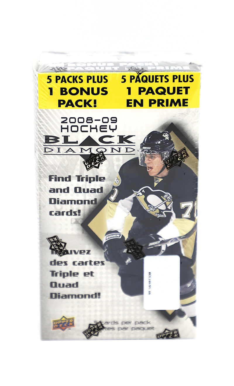 2008/09 Upper Deck Black Diamond Hockey 6-Pack Box | 30 Cards | Factory Sealed