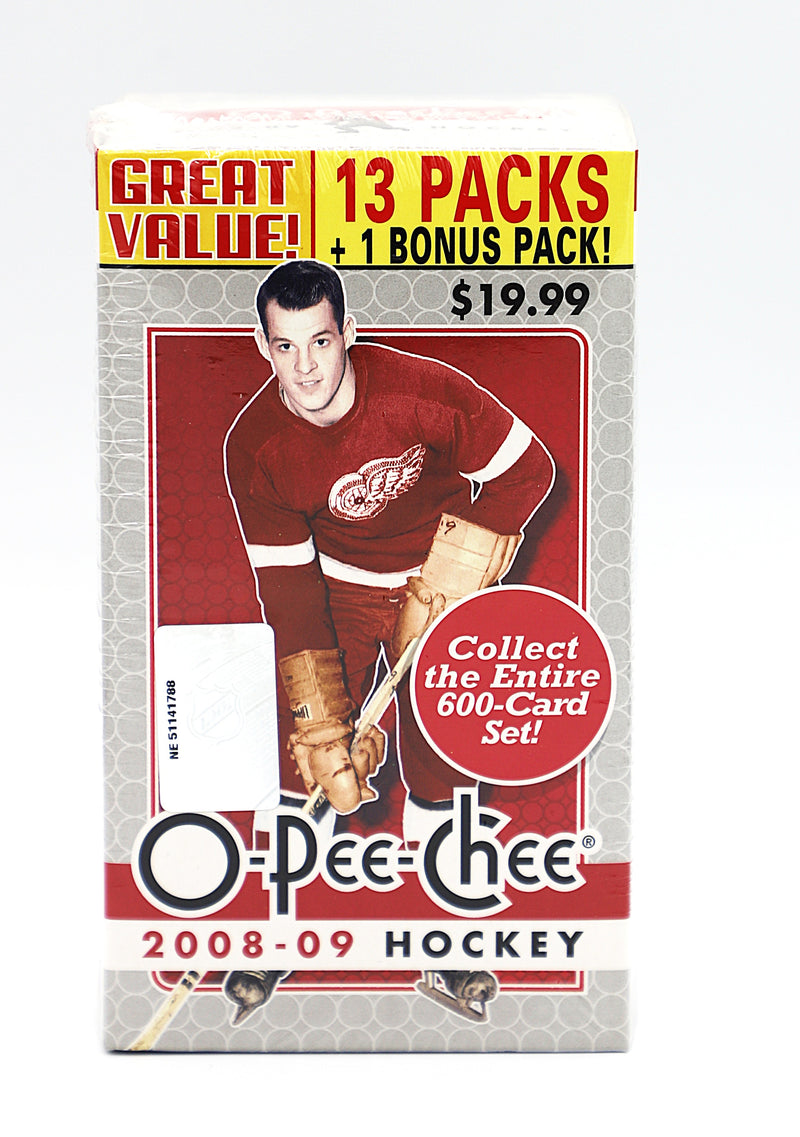 2008/09 Upper Deck O-Pee-Chee Hockey Retail Value Box | 13 Packs + 1 Bonus | Factory Sealed
