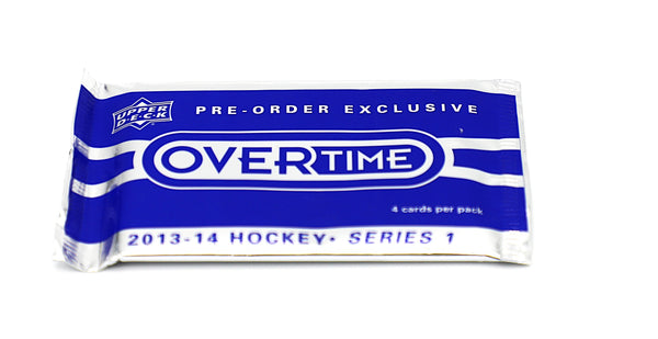 2013/14 Upper Deck Overtime Hockey Series 1 Pre-Order Pack | 4 Cards | Factory Sealed