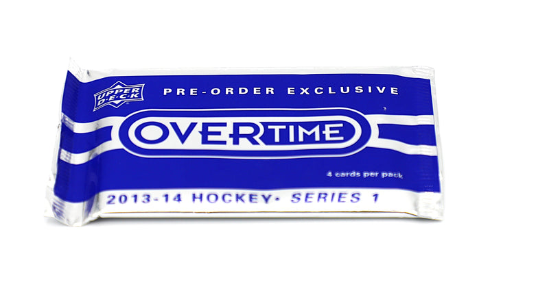 2013/14 Upper Deck Overtime Hockey Series 1 Pre-Order Pack | 4 Cards | Factory Sealed