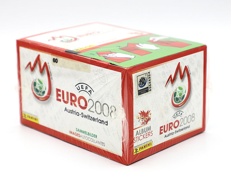 2008 Panini UEFA Euro Austria-Switzerland Sticker Display Box | 100 Packs | Dutch Edition | Factory Sealed