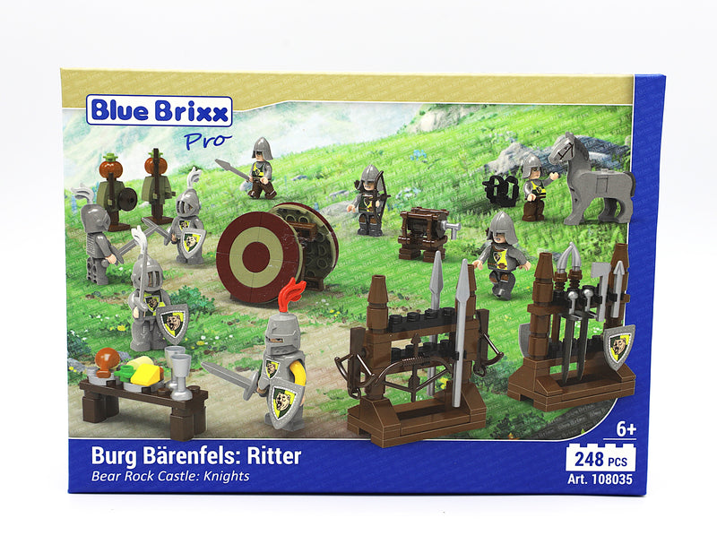 BlueBrixx Minifigure Pack Bear Rock Castle: Knights Set 108035