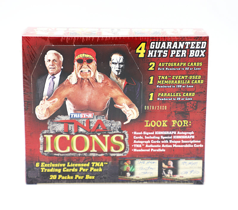 2010 TriStar TNA Icons Wrestling Hobby Box | 20 Packs | Factory Sealed