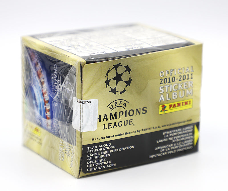 2010/11 Panini UEFA Champions League Sticker Box | 50 Packs | Made in Italy | Factory Sealed