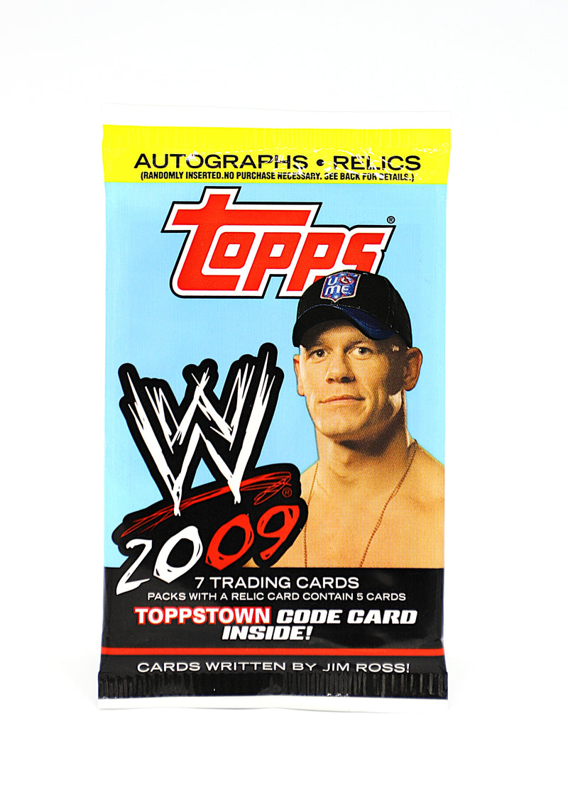 2009 Topps WWE Wrestling Pack | 7 Cards | Factory Sealed